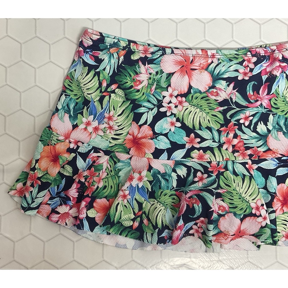NEW Tommy Bahama Island Cays Flora Skirted Bikini Bottoms SP Women's Swim UPF50+ - Picture 5 of 12